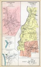 Charlestown Town, Langdon Town, New Hampshire State Atlas 1892
